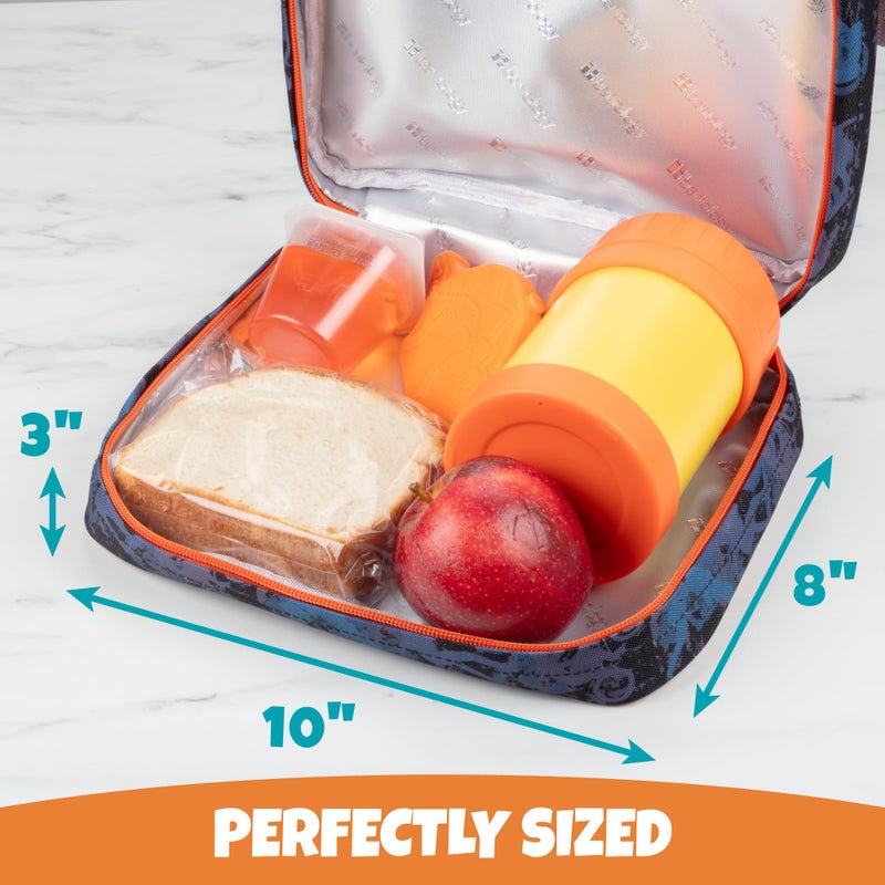 Bentology Insulated Lunch Bag for Kids & Adults- Reusable Thermal Sleeve w Clip on Handle- Easy to Clean Water-Resistant Lunchbox Tote- Mini Cooler Bag for Work School, Picnic, Daycare- Back to School - Image 4